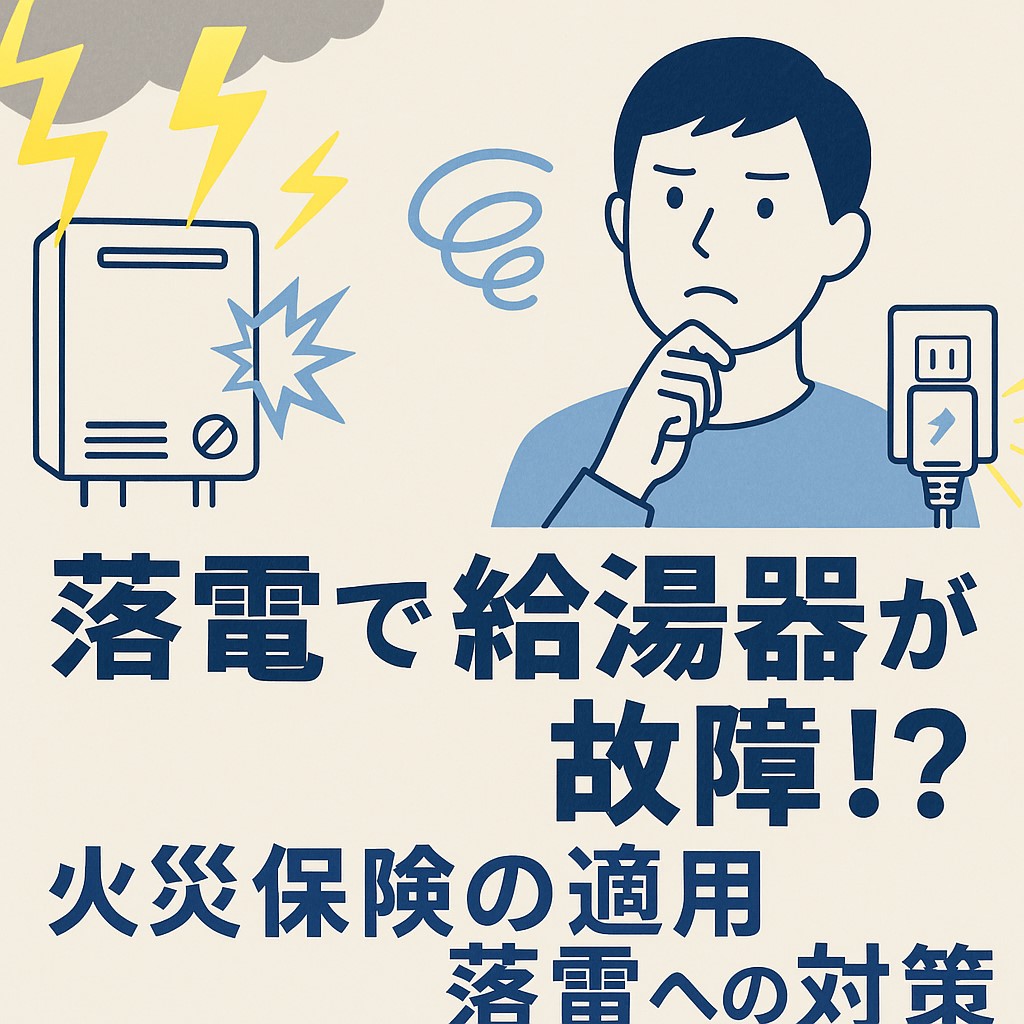 落雷で給湯器が故障!? 火災保険の適用と家庭でできる落雷対策